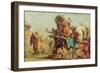 The Building of the Trojan Horse, c.1760-Giandomenico Tiepolo-Framed Giclee Print