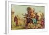 The Building of the Trojan Horse, c.1760-Giandomenico Tiepolo-Framed Giclee Print