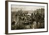 The Building of William's Causeway at Ely-null-Framed Giclee Print