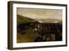 The Bulgarian Army Crossing the Serbia-Bulgarian Border, Serbian-Bulgarian War-null-Framed Giclee Print