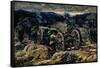 The Bulgarian Artillery Moving Towards Gurguliat, Serbian-Bulgarian War, Bulgaria-null-Framed Stretched Canvas