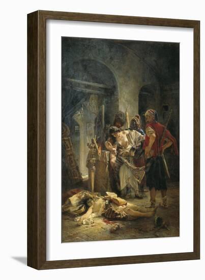 The Bulgarian Martyresses, 1877-Konstantin Yegorovich Makovsky-Framed Giclee Print