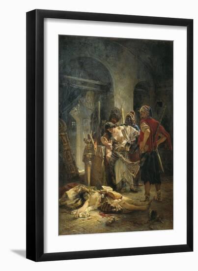 The Bulgarian Martyresses, 1877-Konstantin Yegorovich Makovsky-Framed Giclee Print