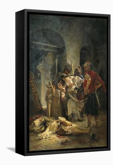 The Bulgarian Martyresses, 1877-Konstantin Yegorovich Makovsky-Framed Stretched Canvas