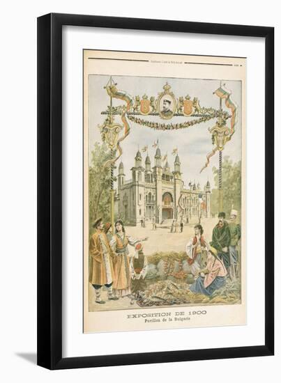 The Bulgarian Pavilion at Universal Exhibition of 1900, Paris, Illustration from 'Le Petit Journal'-null-Framed Giclee Print