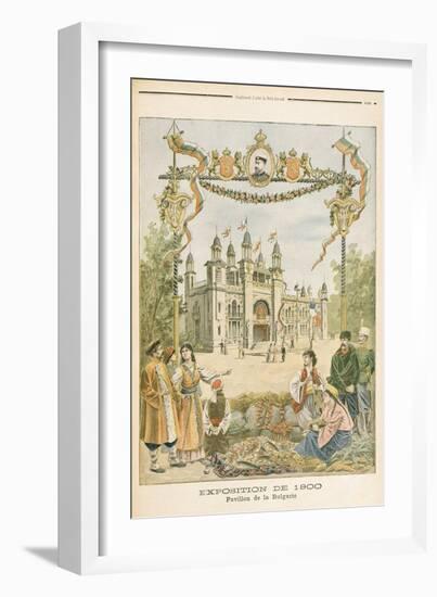 The Bulgarian Pavilion at Universal Exhibition of 1900, Paris, Illustration from 'Le Petit Journal'-null-Framed Giclee Print