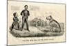 The Bull Dog on the Right Track, 1864-Currier & Ives-Mounted Giclee Print