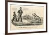 The Bull Dog on the Right Track, 1864-Currier & Ives-Framed Giclee Print