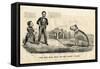 The Bull Dog on the Right Track, 1864-Currier & Ives-Framed Stretched Canvas