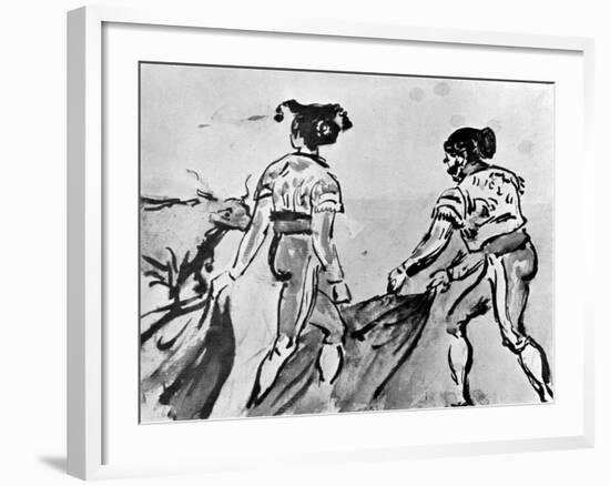 The Bull Fight, 19th Century-Constantin Guys-Framed Giclee Print