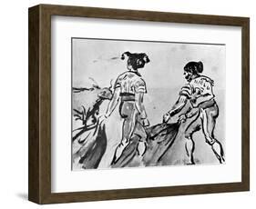 The Bull Fight, 19th Century-Constantin Guys-Framed Giclee Print