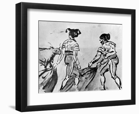 The Bull Fight, 19th Century-Constantin Guys-Framed Giclee Print