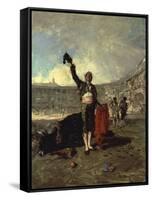 The Bull-Fighters Salute, 1869-Maria Fortuny-Framed Stretched Canvas