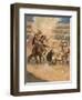 "The Bull Obligingly Avenged Me"-René Bull-Framed Giclee Print