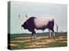 The Bull with Horns-Vincent Haddelsey-Stretched Canvas