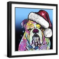 The Bulldog Christmas-Dean Russo-Framed Giclee Print