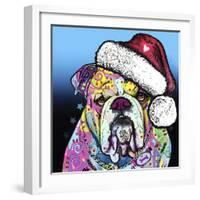 The Bulldog Christmas-Dean Russo-Framed Giclee Print