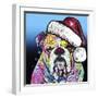 The Bulldog Christmas-Dean Russo-Framed Giclee Print