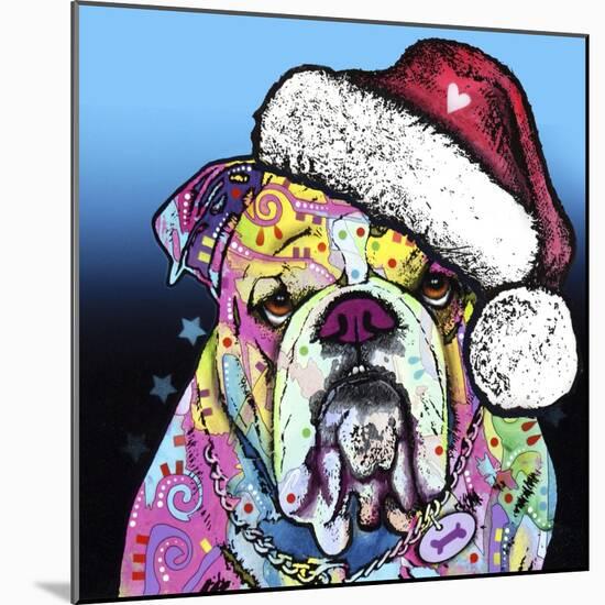 The Bulldog Christmas-Dean Russo-Mounted Giclee Print
