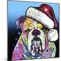 The Bulldog Christmas-Dean Russo-Mounted Giclee Print