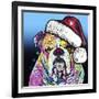 The Bulldog Christmas-Dean Russo-Framed Giclee Print