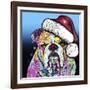 The Bulldog Christmas-Dean Russo-Framed Giclee Print