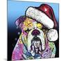 The Bulldog Christmas-Dean Russo-Mounted Giclee Print