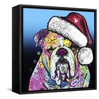The Bulldog Christmas-Dean Russo-Framed Stretched Canvas