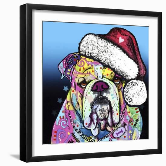 The Bulldog Christmas-Dean Russo-Framed Premium Giclee Print