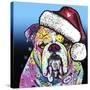 The Bulldog Christmas-Dean Russo-Stretched Canvas