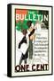 The Bulletin, One Cent-null-Framed Stretched Canvas