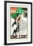 The Bulletin, One Cent-null-Framed Art Print