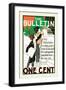 The Bulletin, One Cent-null-Framed Art Print