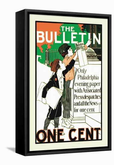 The Bulletin, One Cent-null-Framed Stretched Canvas