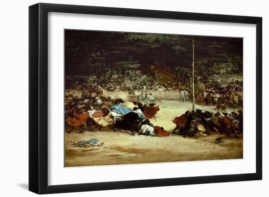 The Bullfight, 18th Century-Francisco de Goya-Framed Giclee Print