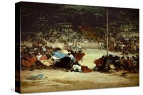 The Bullfight, 18th Century-Francisco de Goya-Stretched Canvas