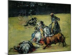 The Bullfight, circa 1825-Francisco de Goya-Mounted Giclee Print