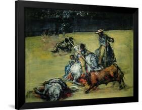 The Bullfight, circa 1825-Francisco de Goya-Framed Giclee Print