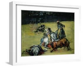 The Bullfight, circa 1825-Francisco de Goya-Framed Giclee Print