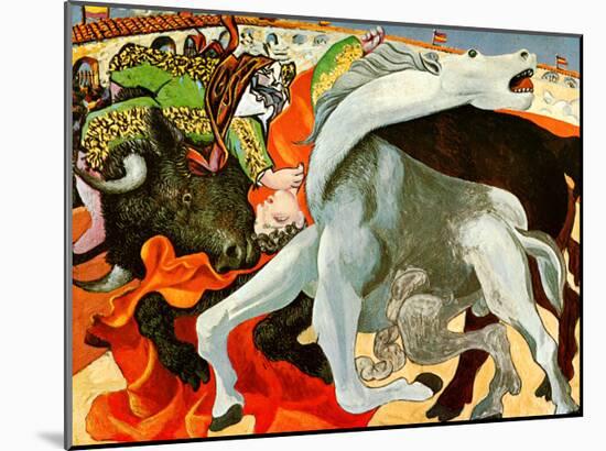 The Bullfight-Pablo Picasso-Mounted Art Print