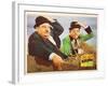 The Bullfighters, US Lobbycard, L-R: Oliver Hardy, Stan Laurel, 1945-null-Framed Art Print