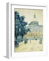 The Bullfinch State House, Boston-Kinsella James-Framed Giclee Print