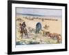 The Bullock Waggons Wound Slowly over the Billowy Plains-Joseph Ratcliffe Skelton-Framed Giclee Print