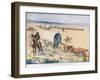 The Bullock Waggons Wound Slowly over the Billowy Plains-Joseph Ratcliffe Skelton-Framed Giclee Print