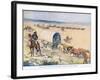 The Bullock Waggons Wound Slowly over the Billowy Plains-Joseph Ratcliffe Skelton-Framed Giclee Print