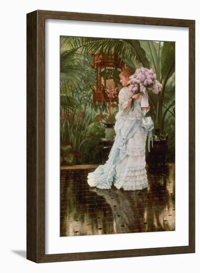 The Bunch of Lilacs, 1875-James Jacques Joseph Tissot-Framed Giclee Print