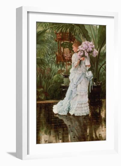 The Bunch of Lilacs, 1875-James Jacques Joseph Tissot-Framed Giclee Print