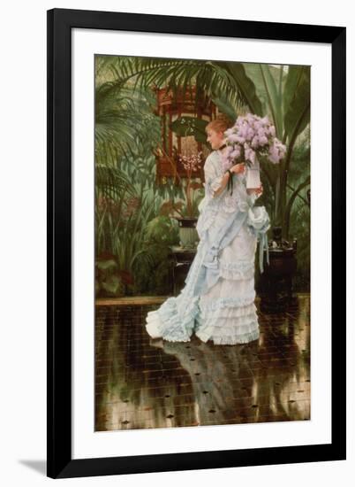 The Bunch of Lilacs, 1875-James Jacques Joseph Tissot-Framed Giclee Print