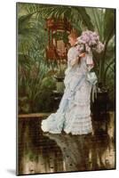 The Bunch of Lilacs, 1875-James Jacques Joseph Tissot-Mounted Premium Giclee Print