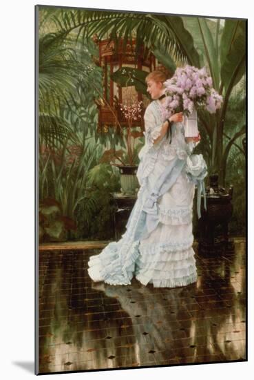 The Bunch of Lilacs, 1875-James Jacques Joseph Tissot-Mounted Premium Giclee Print